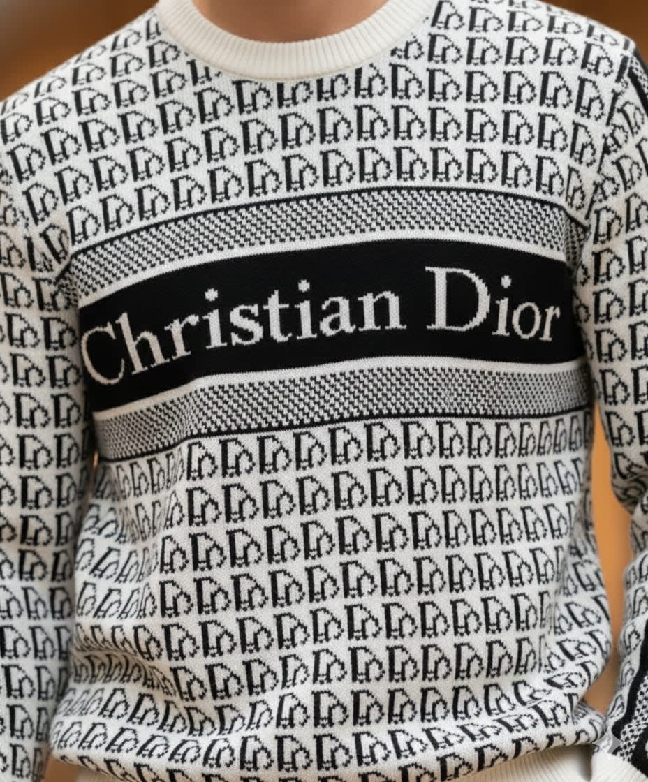 Dior White Premium Quality Pullover-2