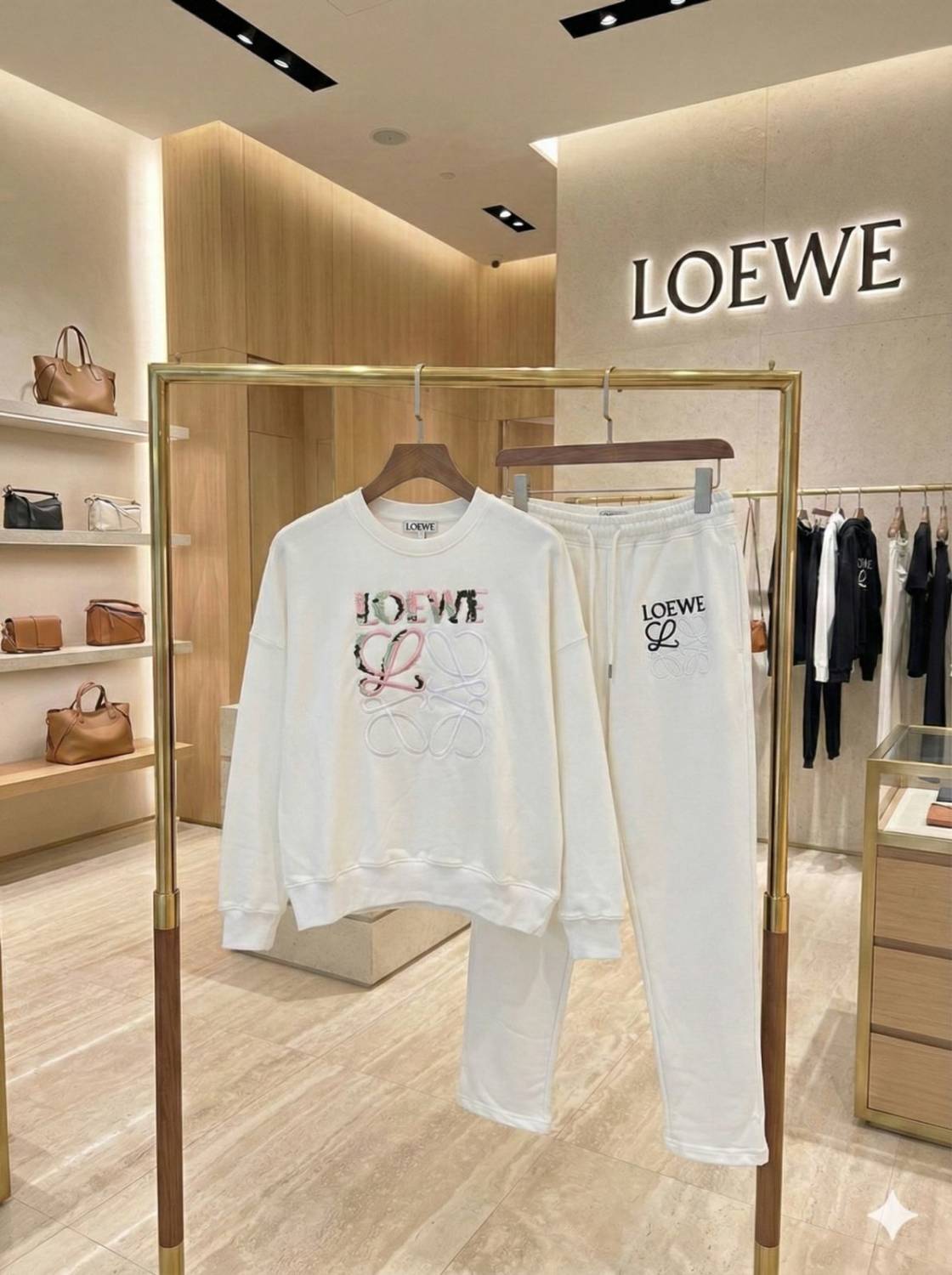 Loewe White Premium Quality Tracksuit-5