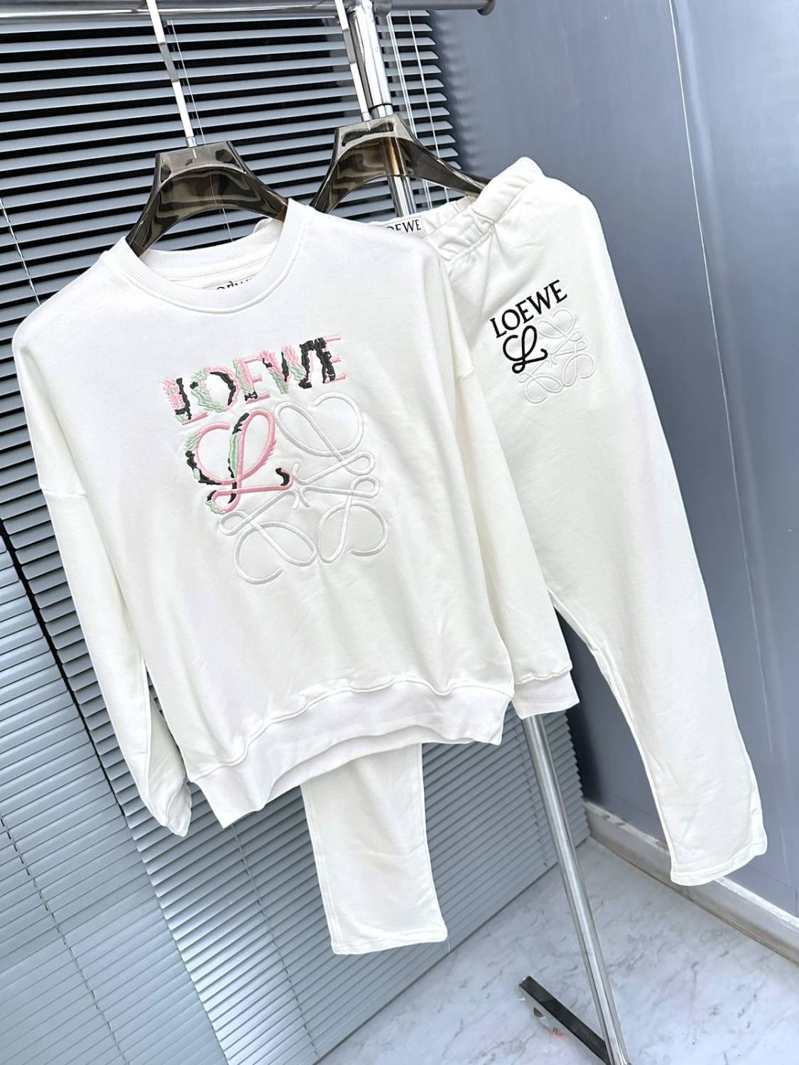 Loewe White Premium Quality Tracksuit-4