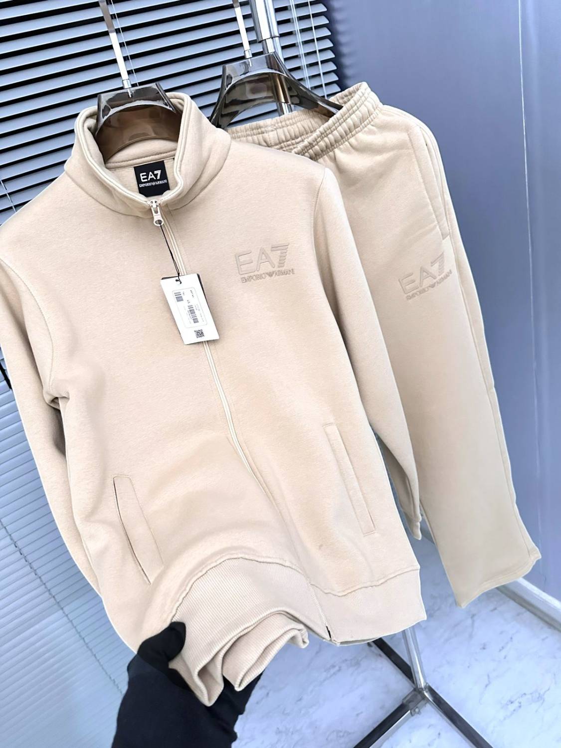 Emporio Armani Cream Premium Quality high End Authentic Track Suit-2