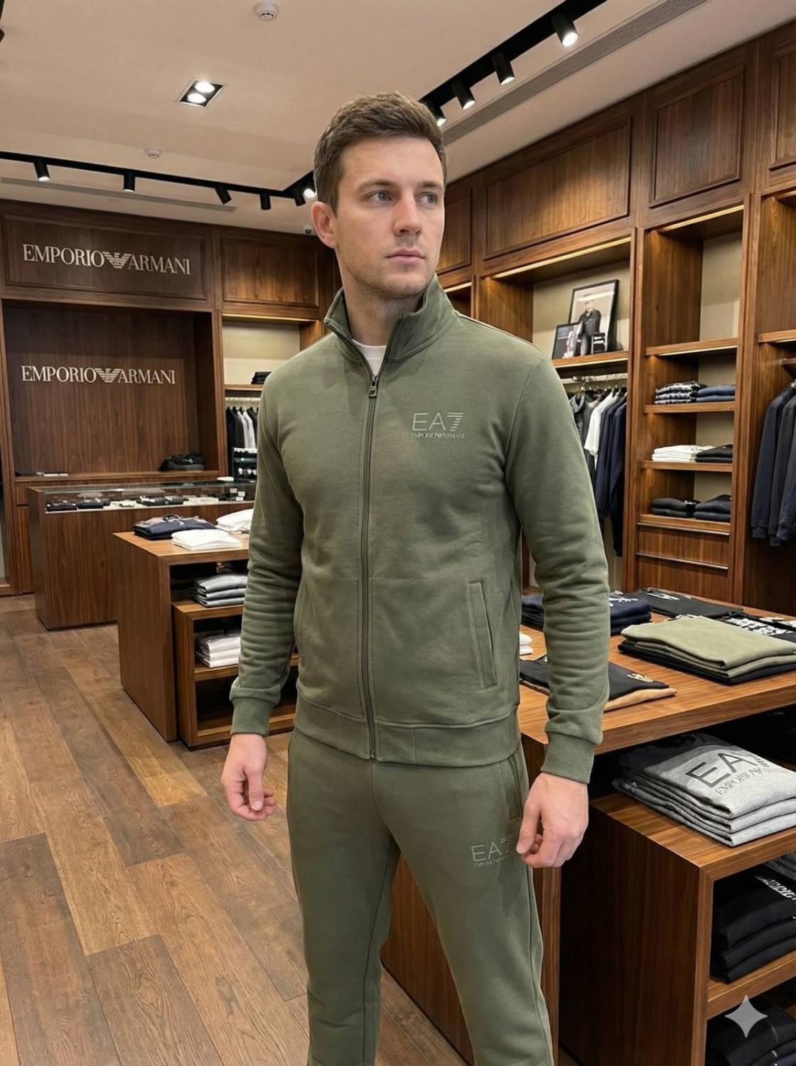 Emporio Armani Green Premium Quality high End Authentic Track Suit-0