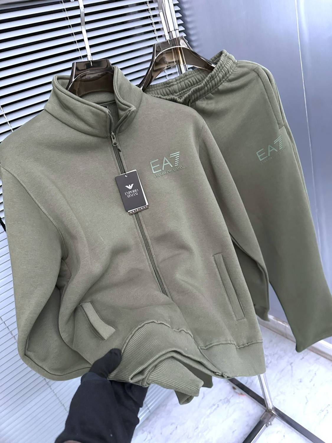 Emporio Armani Green Premium Quality high End Authentic Track Suit-3