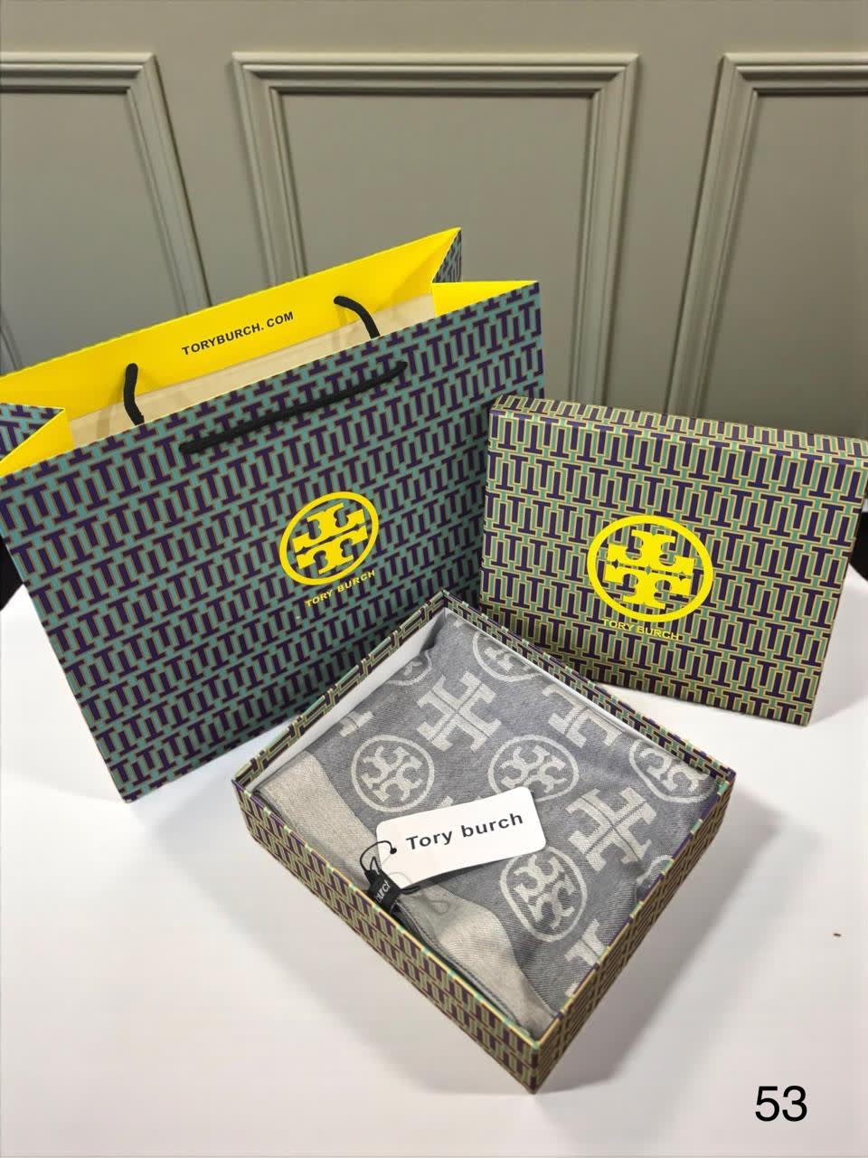 Tory Burch Designer Grey Woollen Stole-1