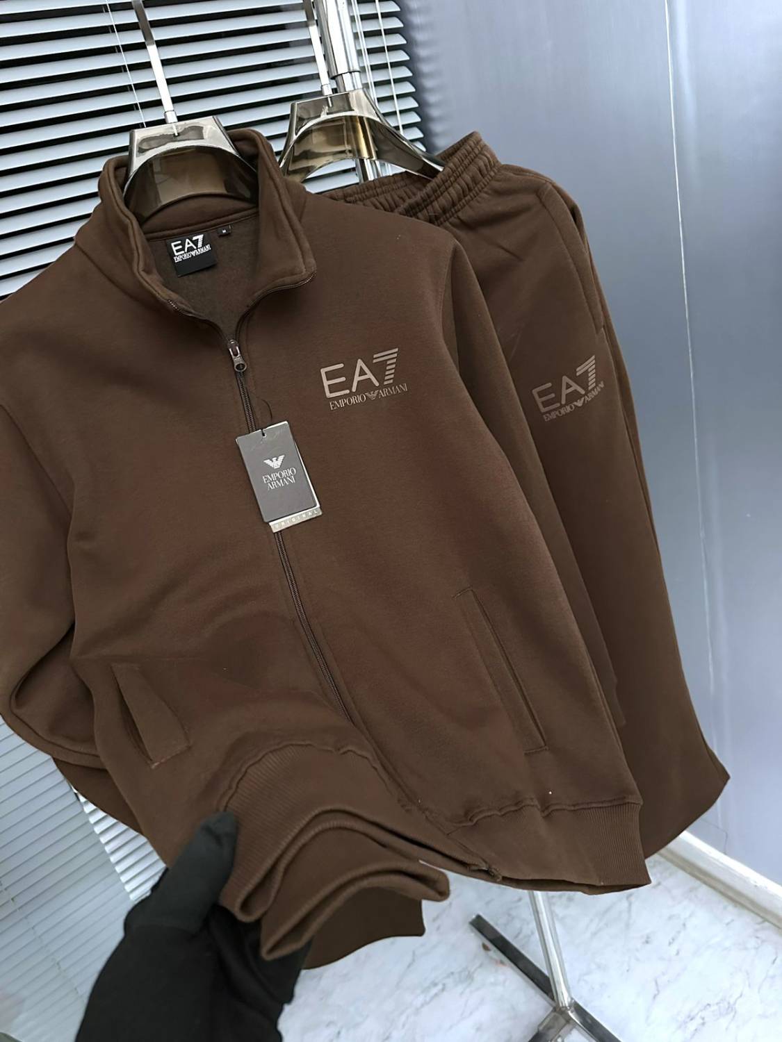 Emporio Armani Brown Premium Quality high End Authentic Track Suit-0