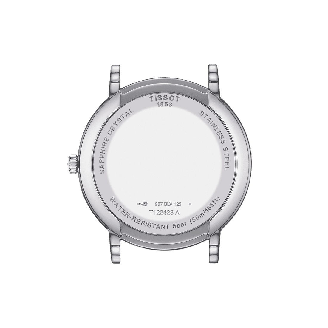 Tissot Carson Stainless Steel Strap White Dial Premium Moonphase Watch T122.423.11.033.00-1