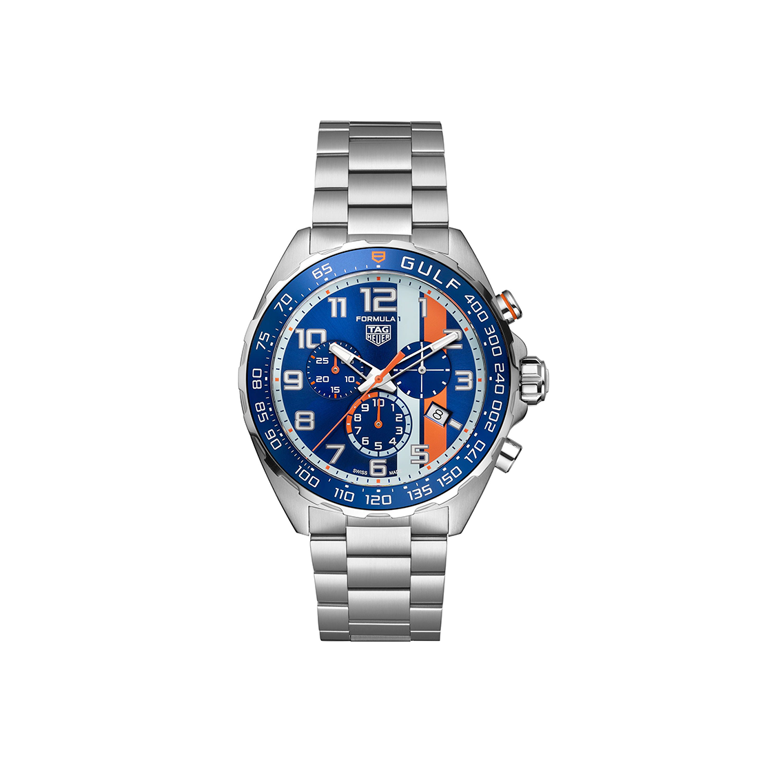 TAG Heuer Formula 1 Chronograph X Gulf 43 mm, Quartz Watch, CAZ101AT.BA0842-0
