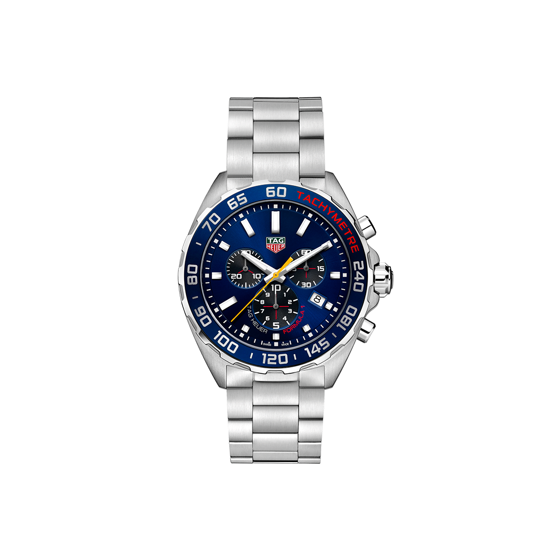 TAG Heuer Formula 1 Chronograph x Red Bull Racing Quartz, 43 mm, Steel Strap Watch, CAZ101AK.BA0842-0