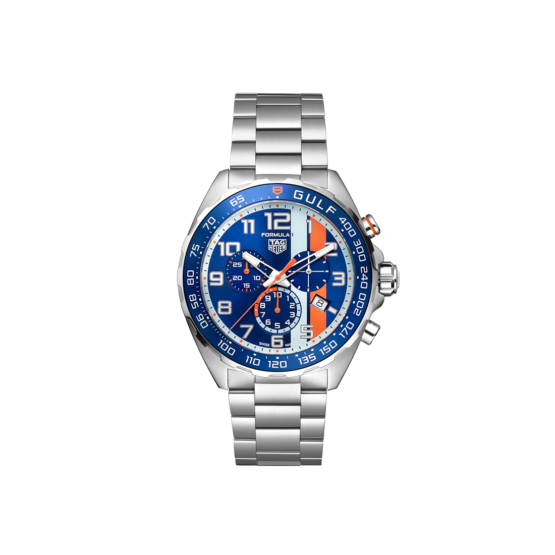 TAG Heuer Formula 1 Chronograph X Gulf Special Edition, 43 mm, Dial Blue Watch, CAZ101AT.BA0842-0
