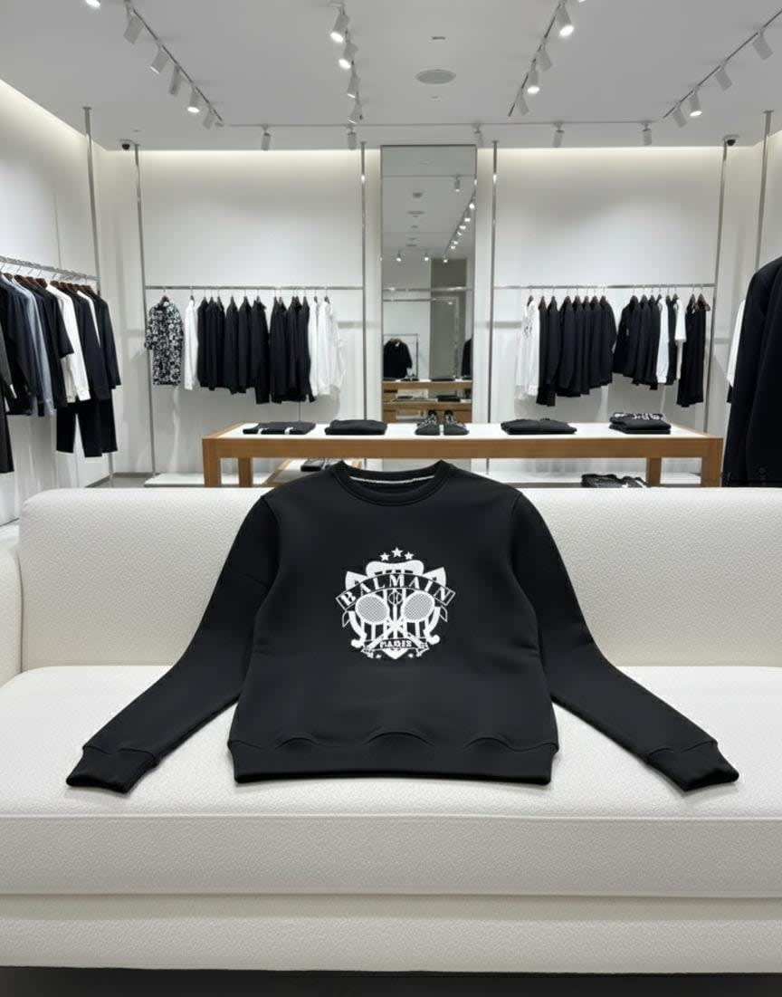 Balmain Black Premium Quality Sweatshirt-2