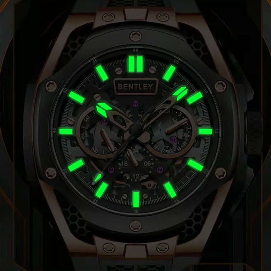 Bently The Opulence Automatic Men's Watch 54 mm BL-50-55-2