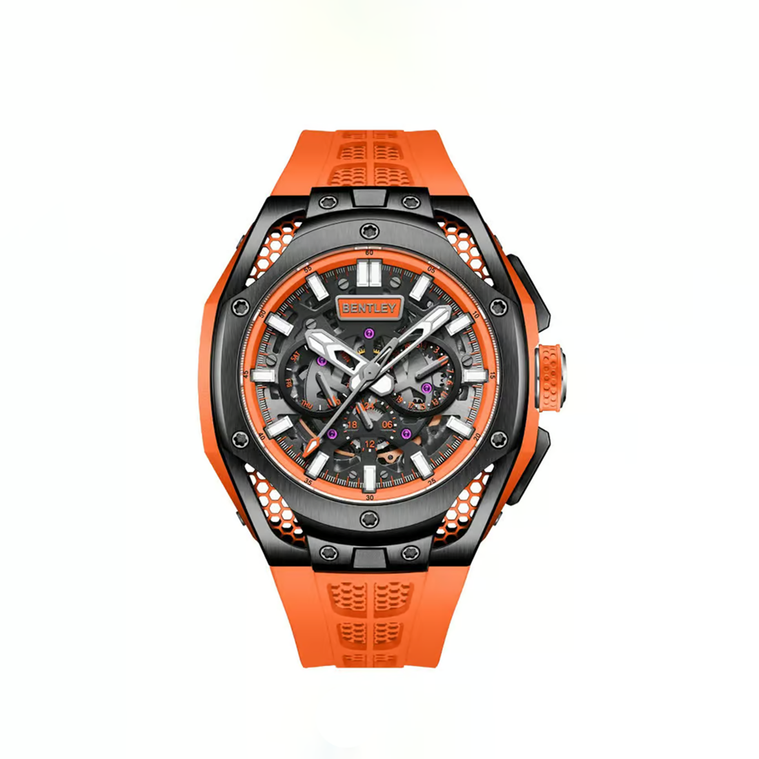 Bently The Opulence Collection Orange Watch 54 mm BL-50-02-0