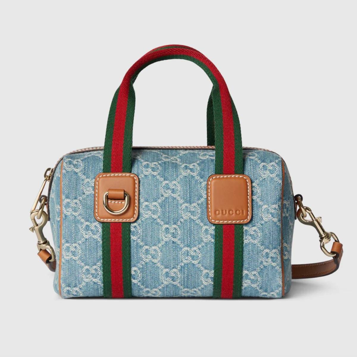 Gucci Mini Speedy Blue Handbag-2