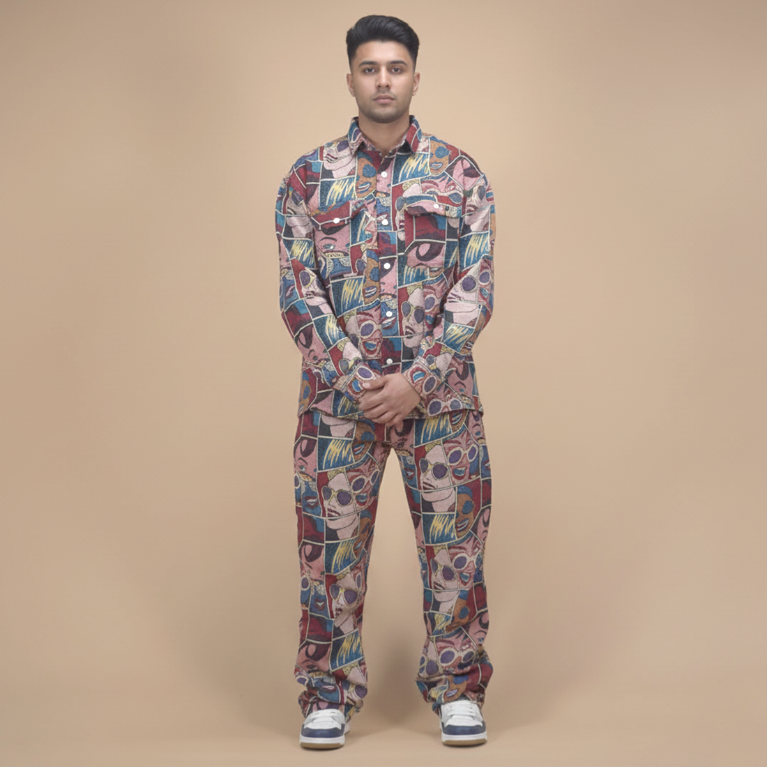 Gucci Printed Premium Men's Shirt & Pant Combo-0