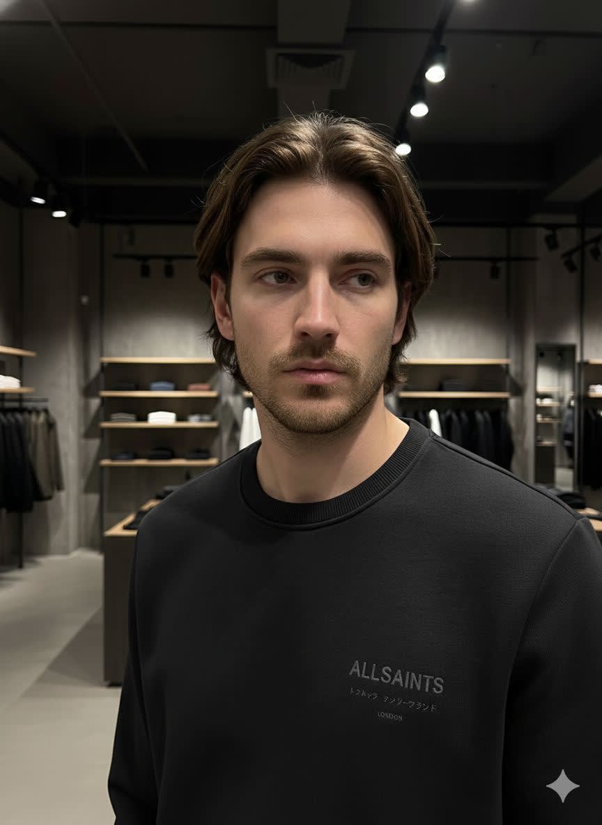 All Saint Black Premium Quality Sweatshirt-3