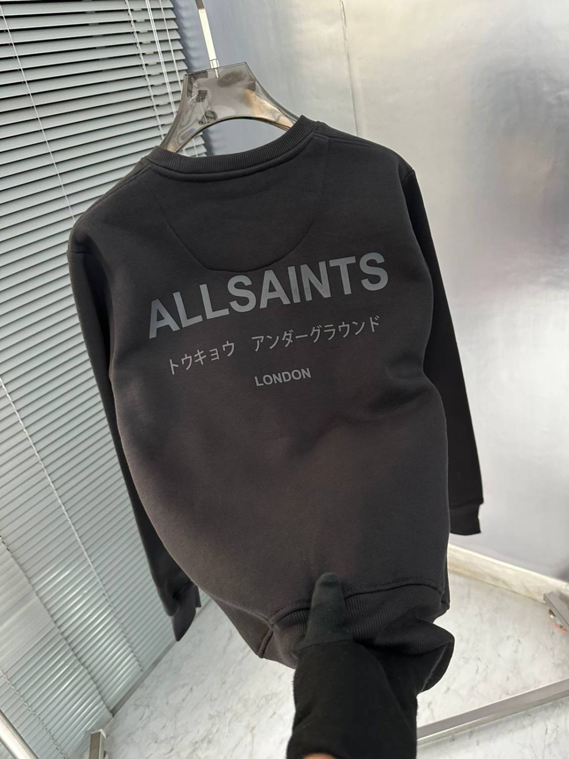 All Saint Black Premium Quality Sweatshirt-1