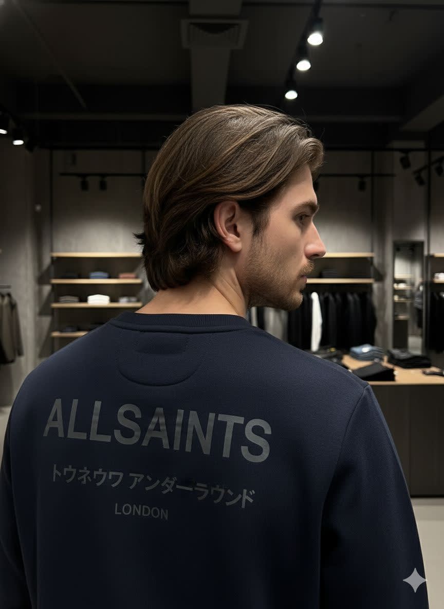 All Saint Blue Premium Quality Sweatshirt-3