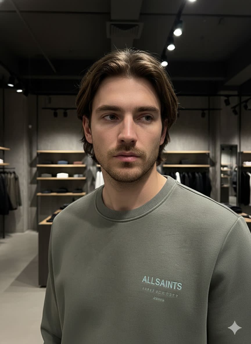 All Saint Green Premium Quality Sweatshirt-2