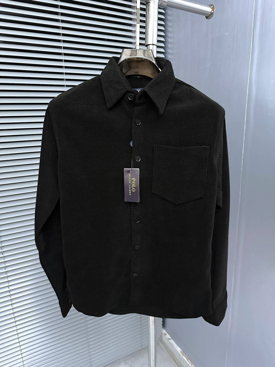 Ralph Lauren Embroidered Black Premium Cotton Shirt-2