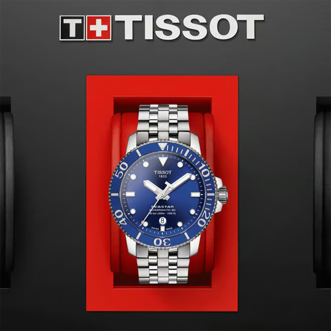 Tissot T1204071104100 T-Sport Seastar 1000 Powermatic 80 Watch for Men-3