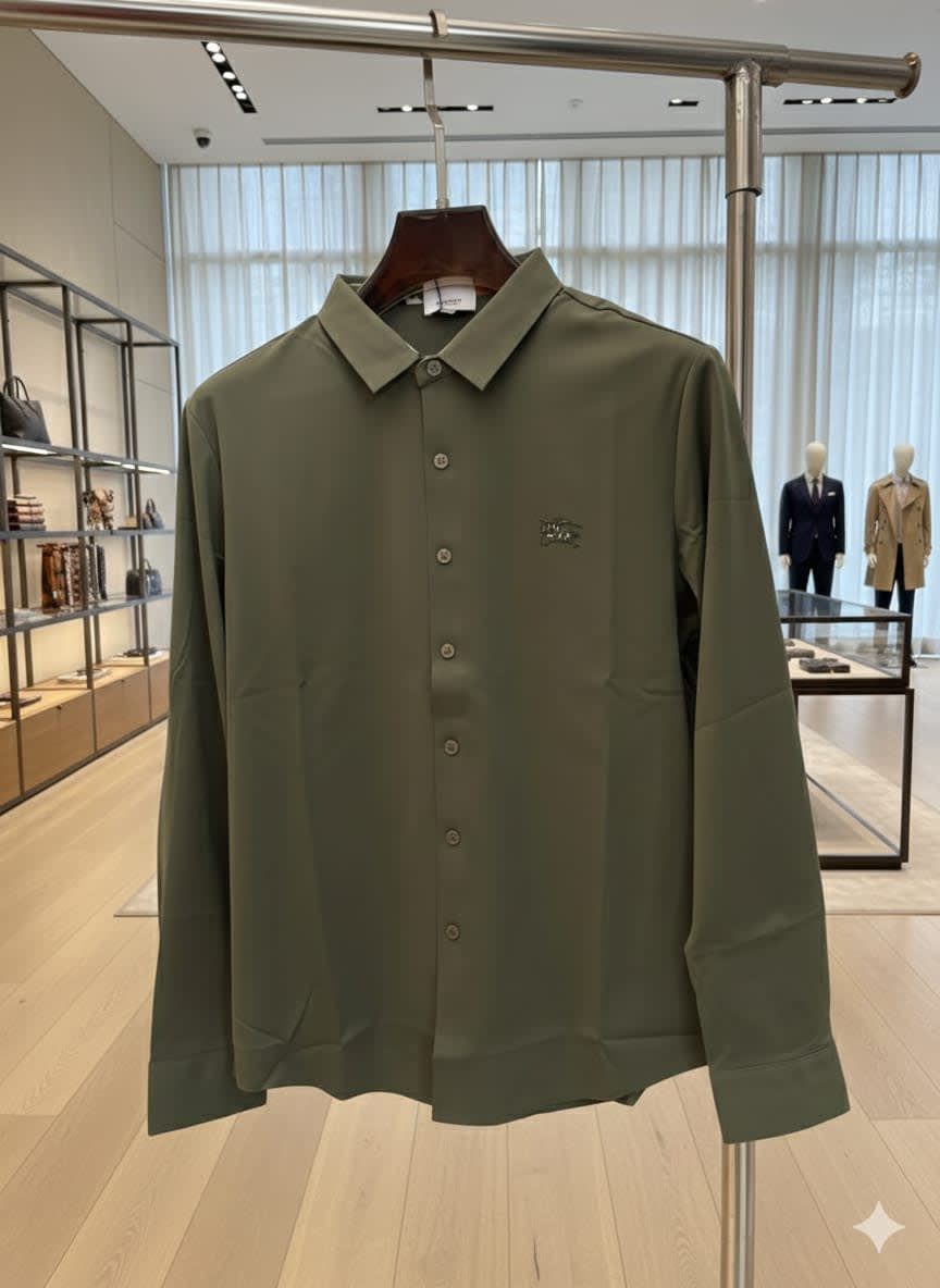 Burberry Green Premium Quality Shirt-3