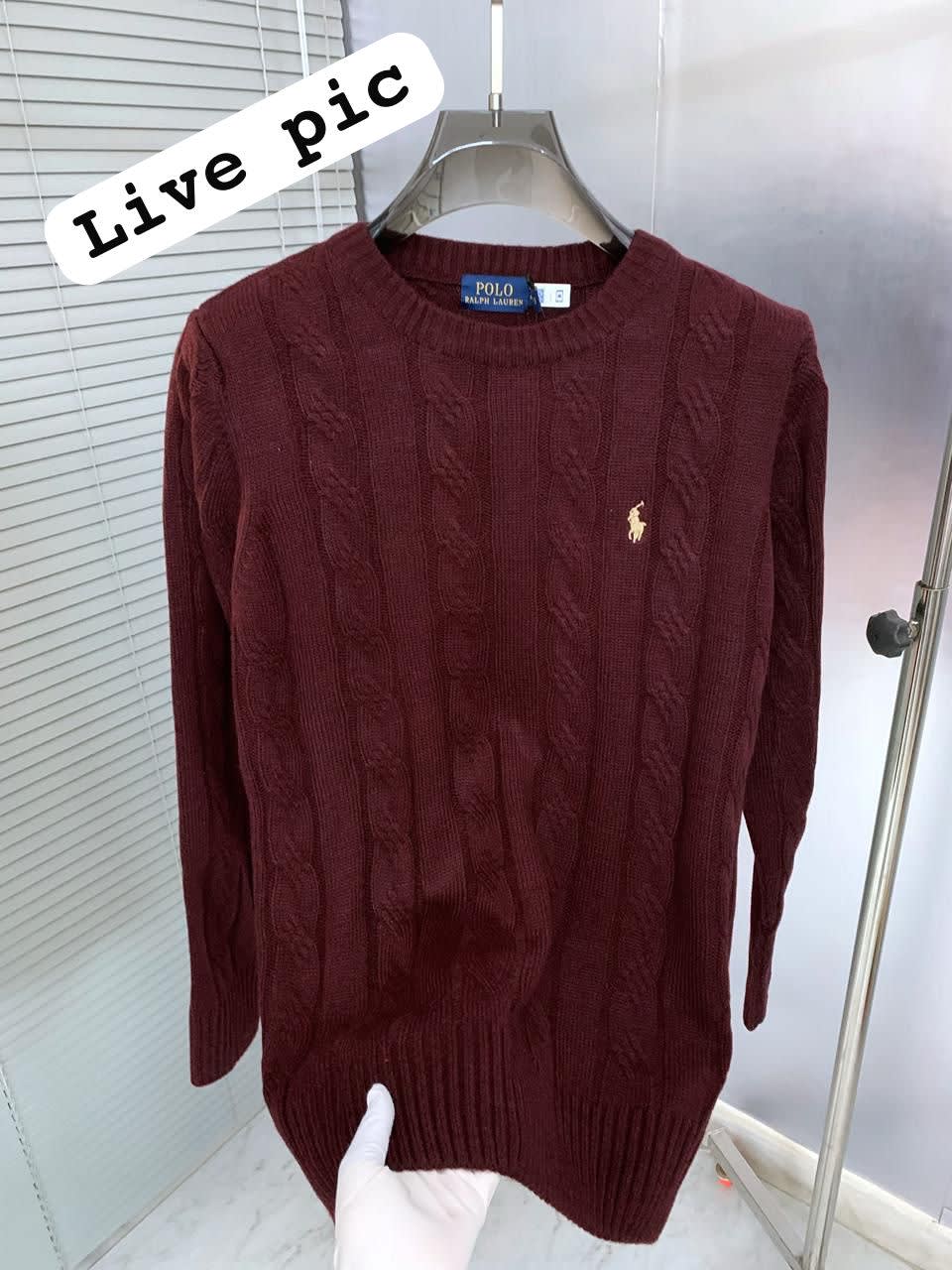 Ralph Lauren Maroon Premium Quality Sweatshirt-2