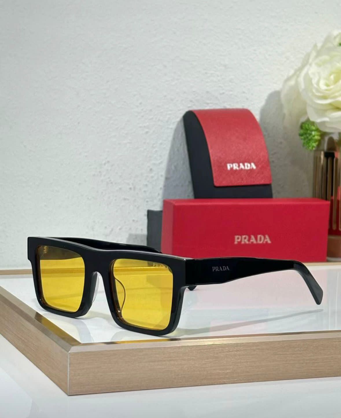 Prada Yellow Luxury Premium Quality Sunglasses-0