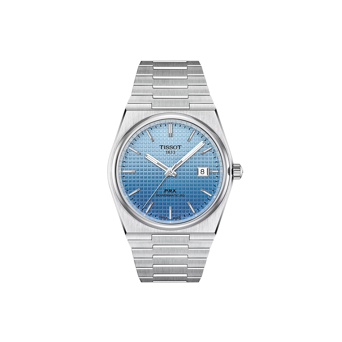 Tissot PRX Powermatic 80 Stainless Steel Case, Ice Blue Dial Watch T137.407.11.351.01-0