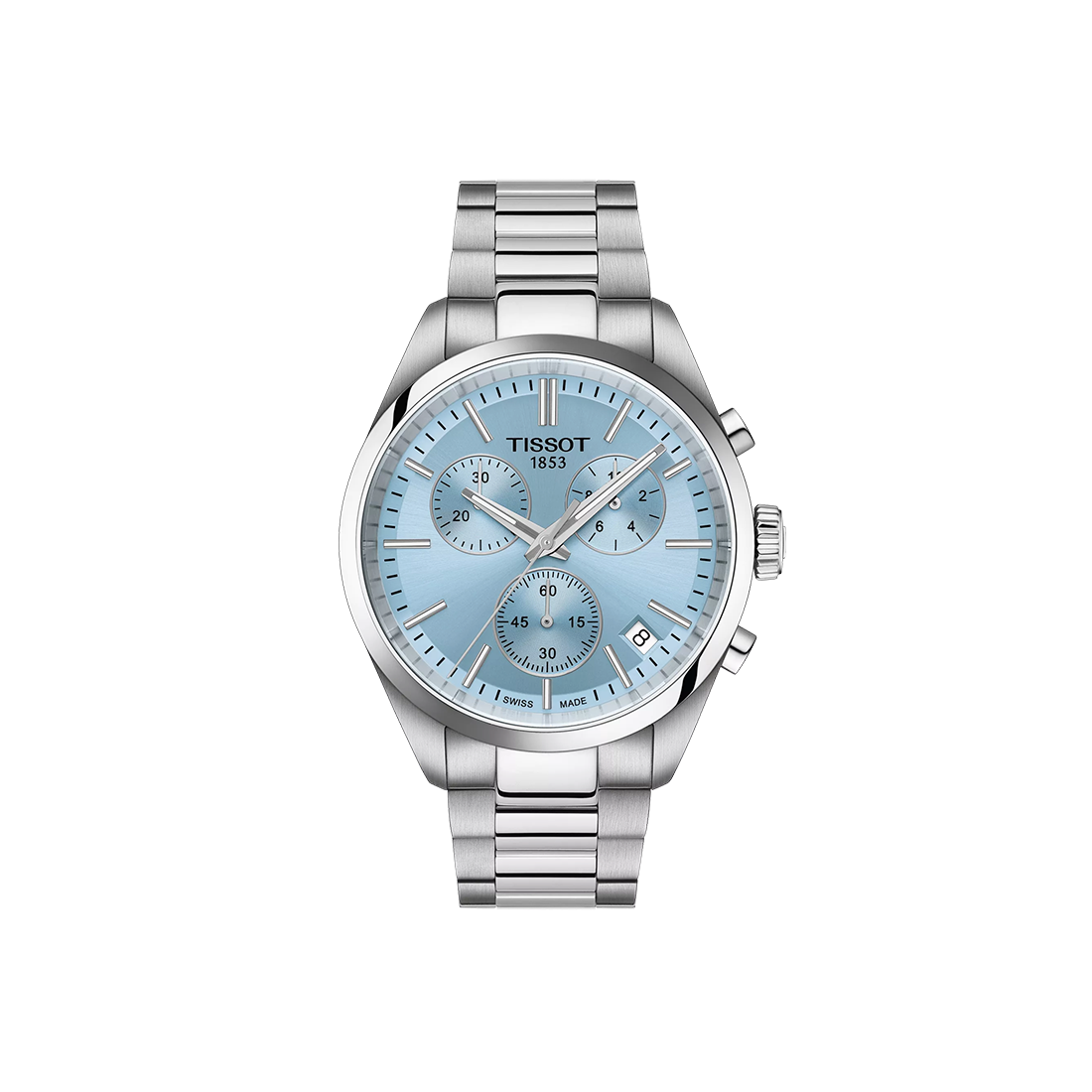Tissot PR 100 Chronograph T150.417.11.351.00 Light Blue Dial Men's Watch-0