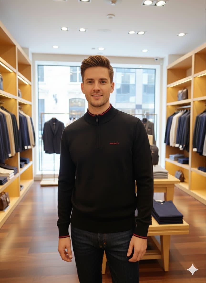 Hacket Black Authentic Quality Sweatshirts-0