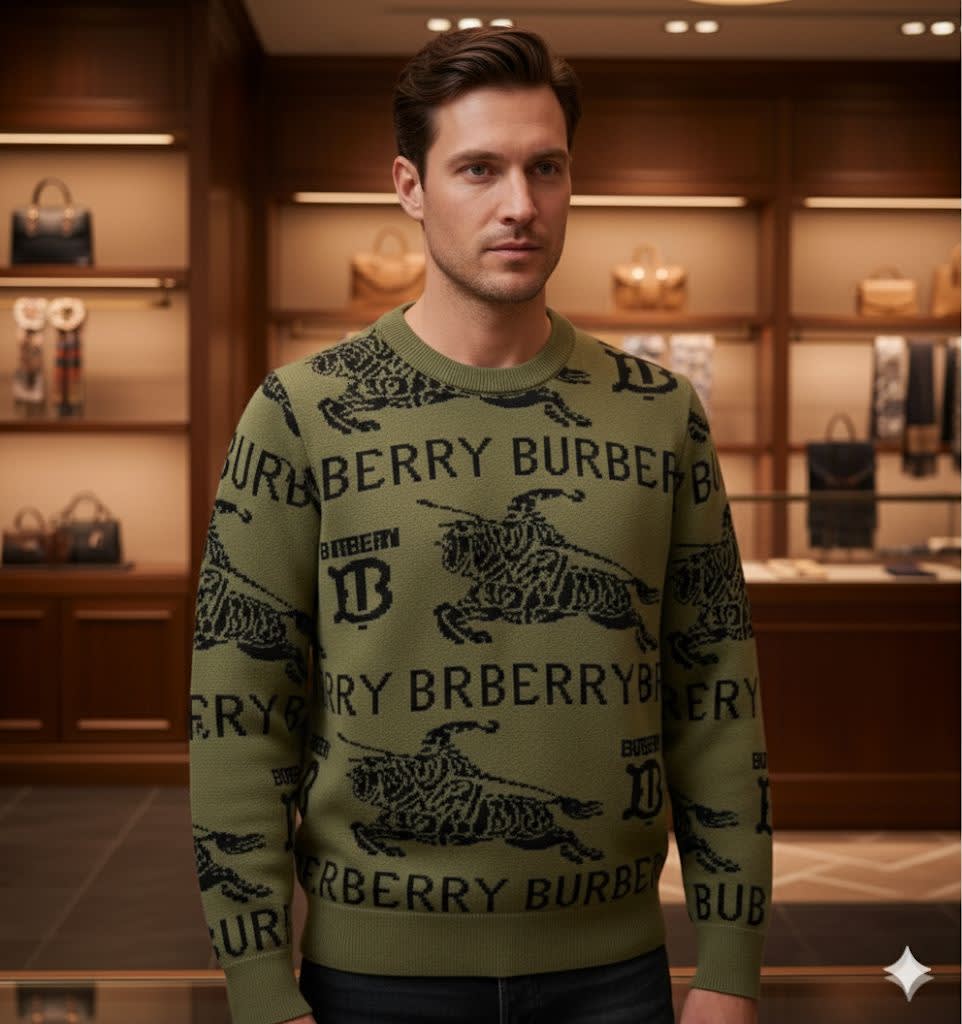 Burberry Green Authentic Quality Pullover-0