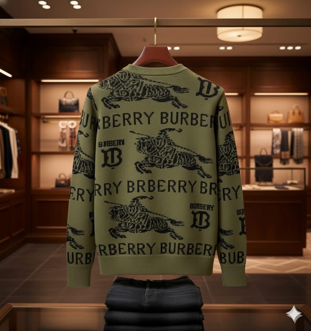 Burberry Green Authentic Quality Pullover-3