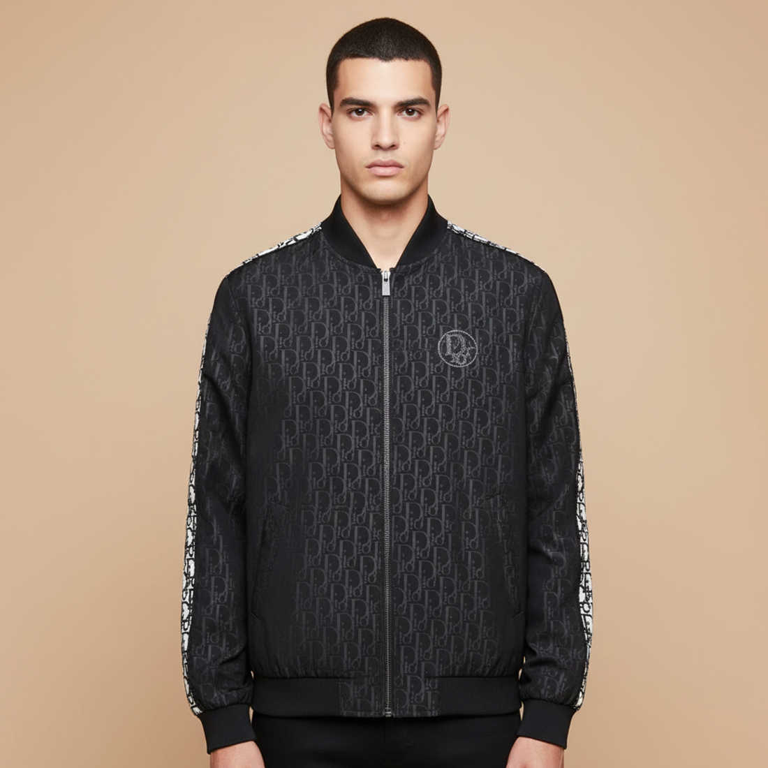 Dior Black Oblique Premium Quality Zipper-0