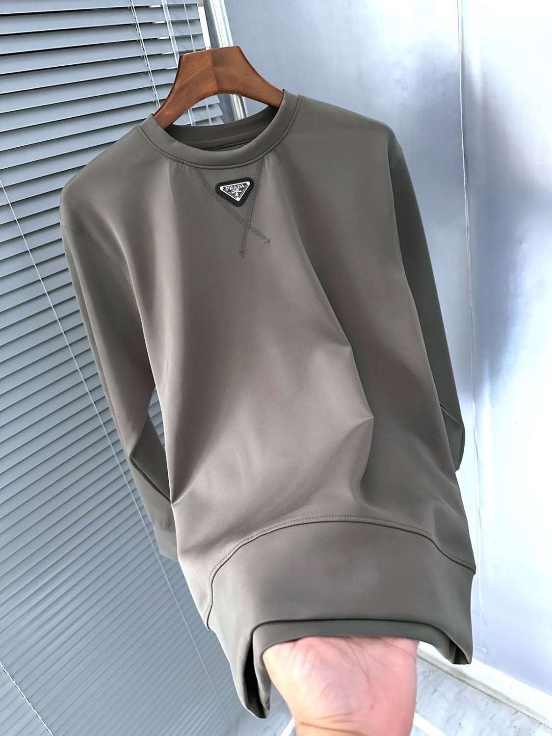 Prada Grey Premium Quality Sweatshirt-0