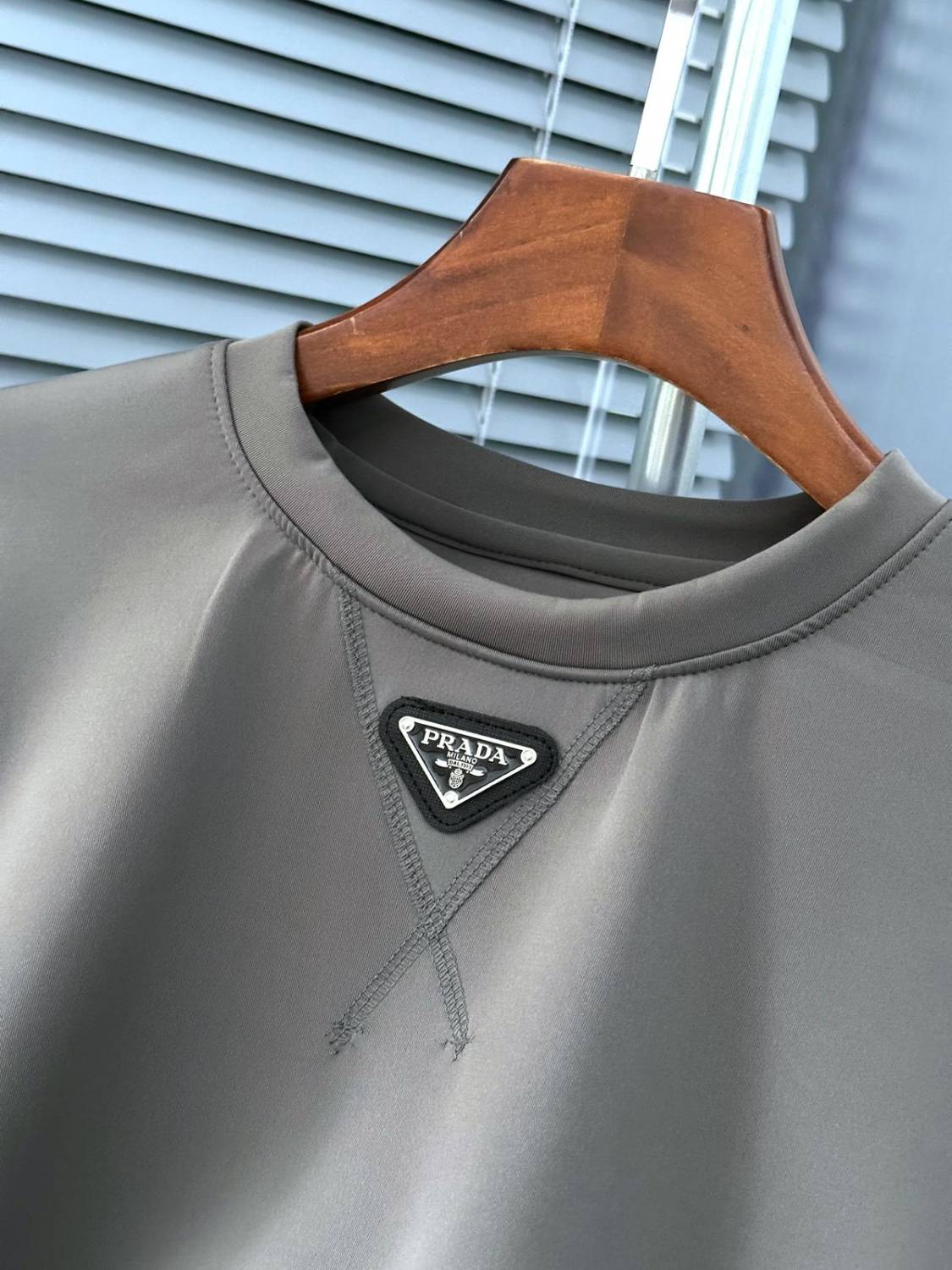 Prada Grey Premium Quality Sweatshirt-3