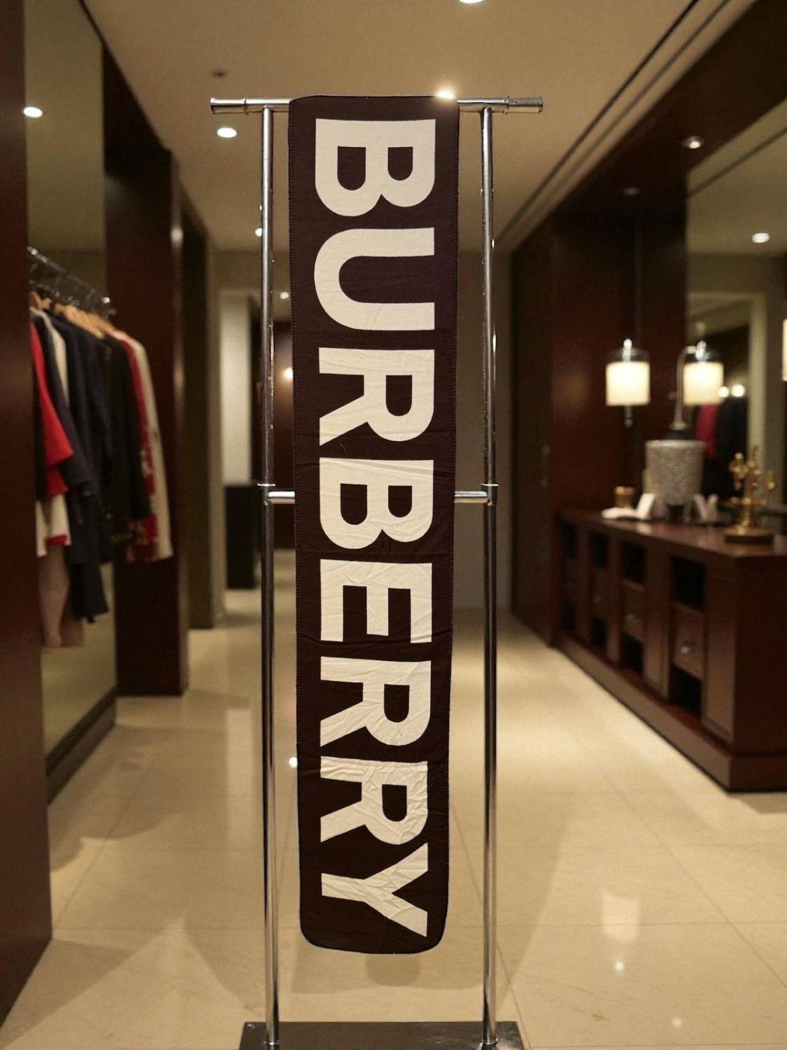 Burberry Cashmere Brown Premium Quality Muffler-1