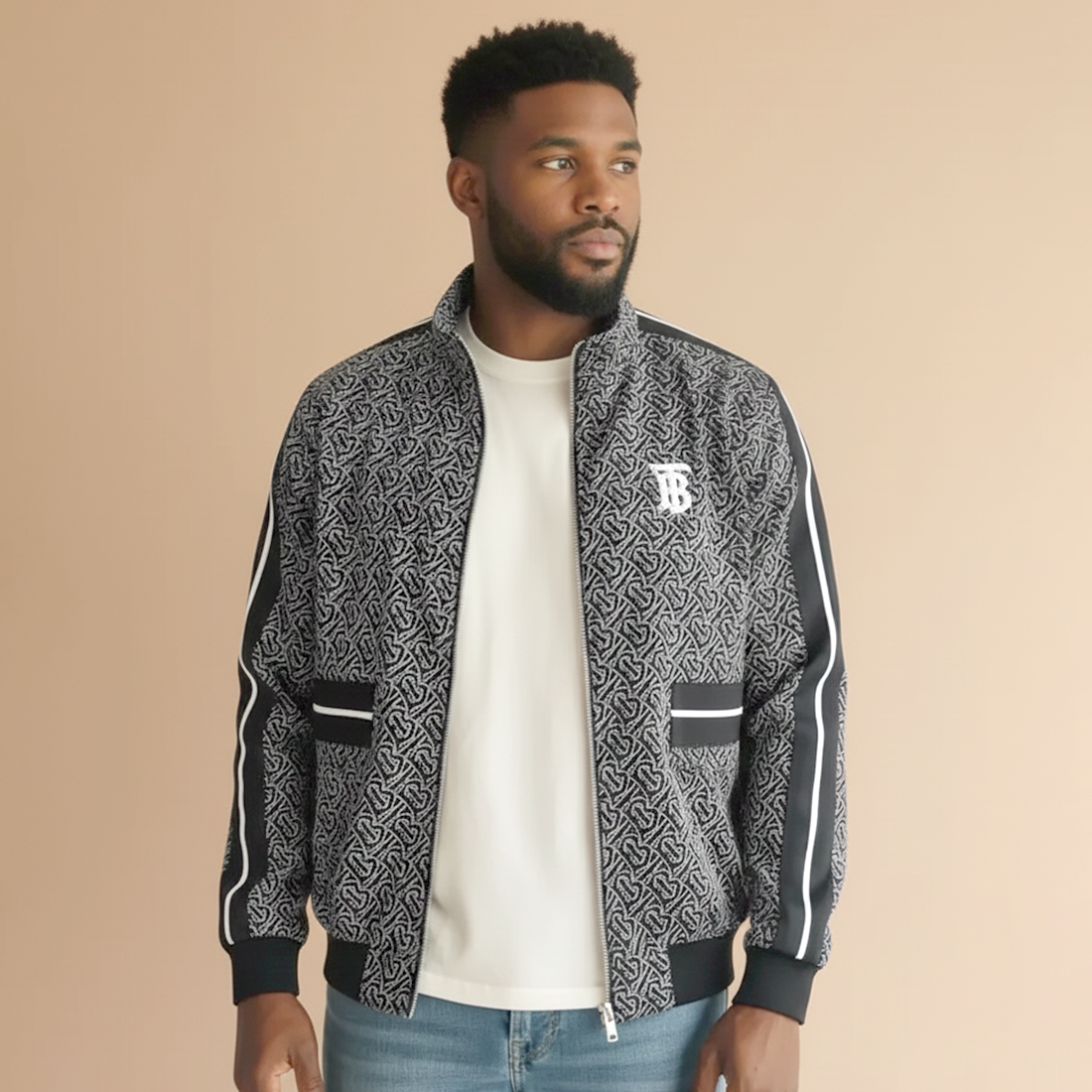 Burberry Black Vintage Hooded Wind Cheater jacket-1