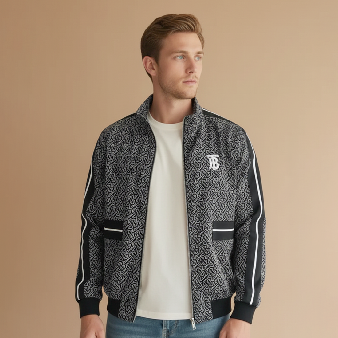 Burberry Black Vintage Hooded Wind Cheater jacket-0