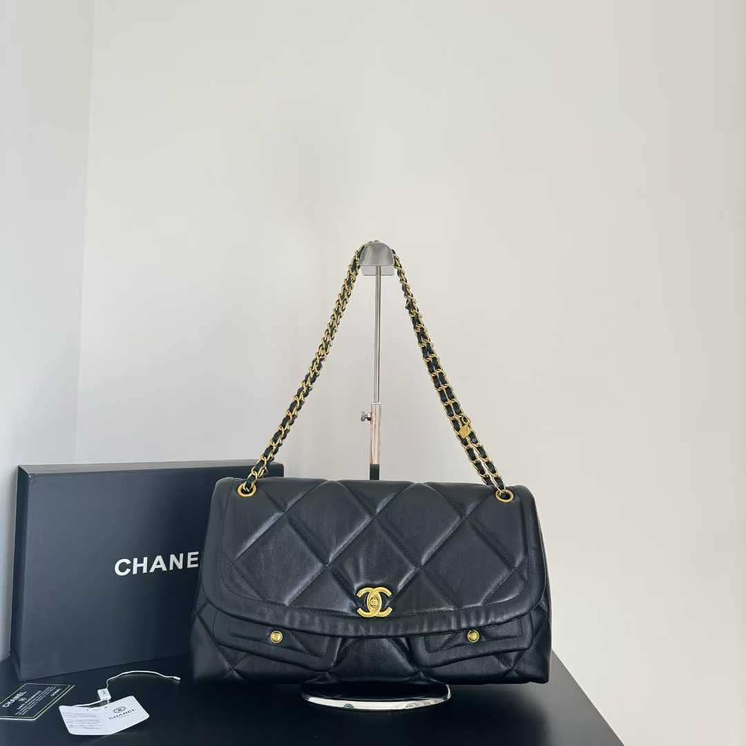 Chanel Black Cargo Hobo Bag-0