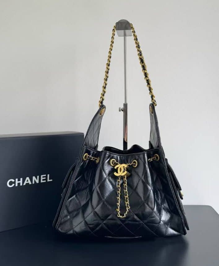 Chanel Maxi Black Mini Hobo Bag-0
