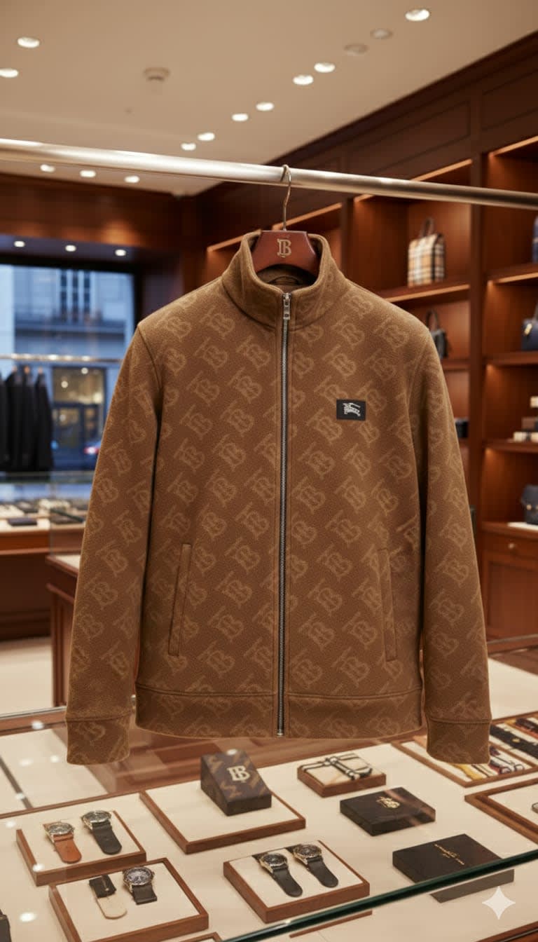 Burberry Brown Premium Quality Jacket-1