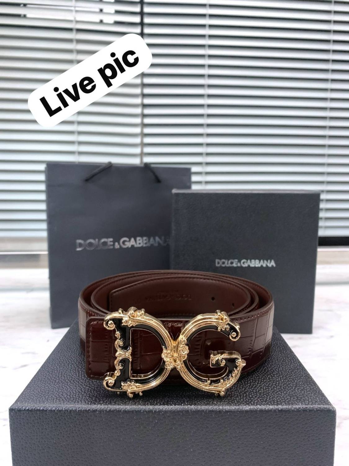 Dolce & Gabbana Wine Premium Quality Belt-1