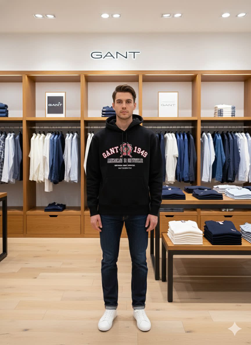 Gant Black Premium Quality Hoodie-2