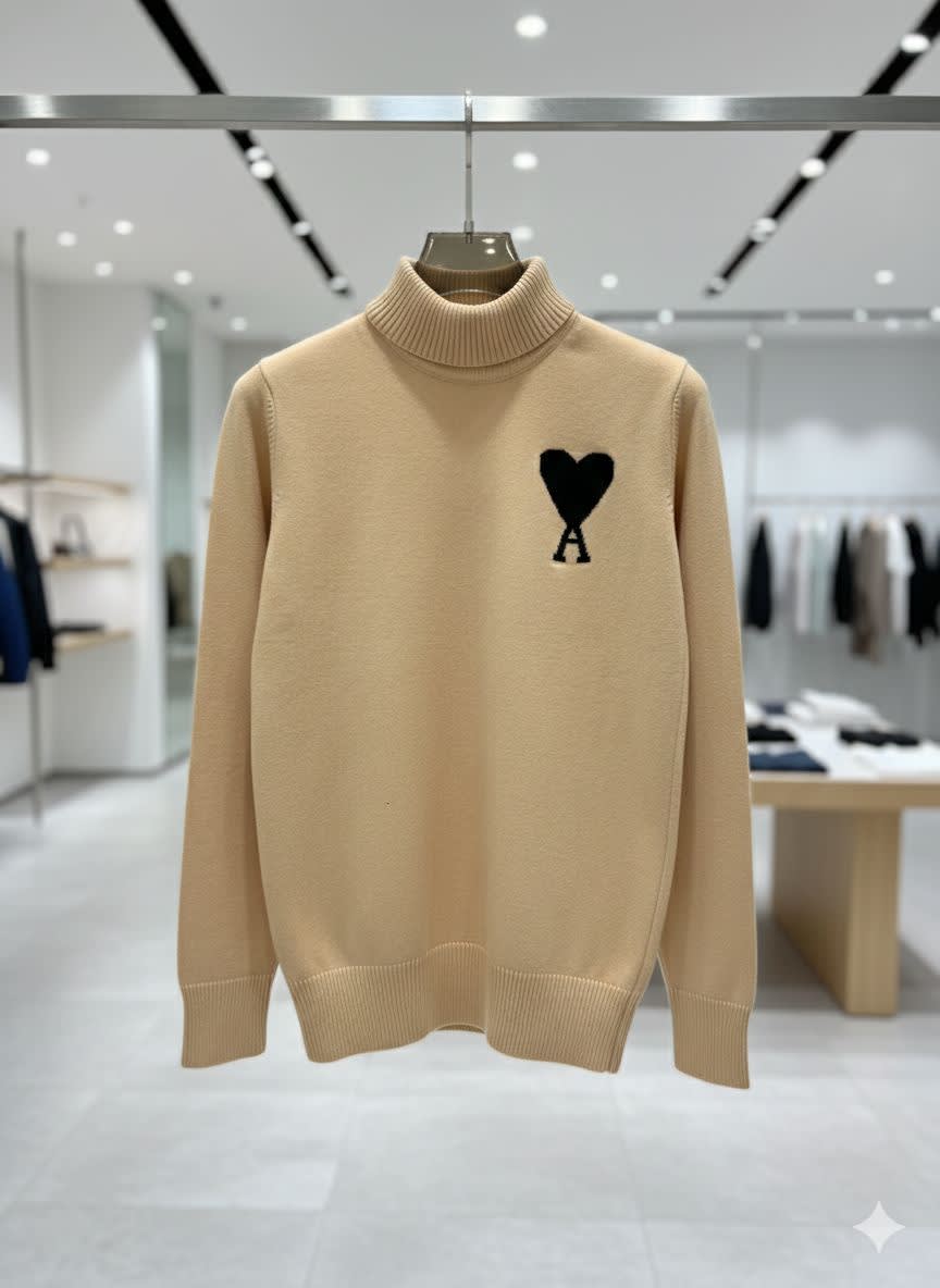 Ami Paris Brown Premium Quality Luxury Sweatshirt-1