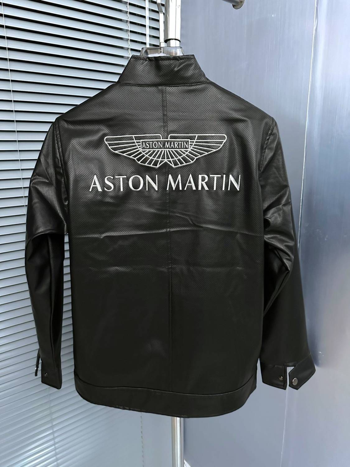 Astron Martin Embroidered logo Black Premium Quality jacket-5