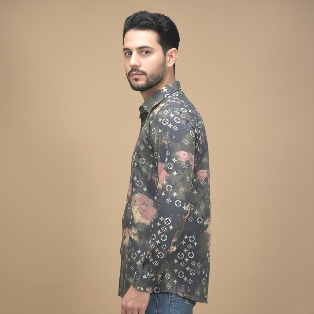 Louis Vuitton Printed Premium Quality Shirt-1