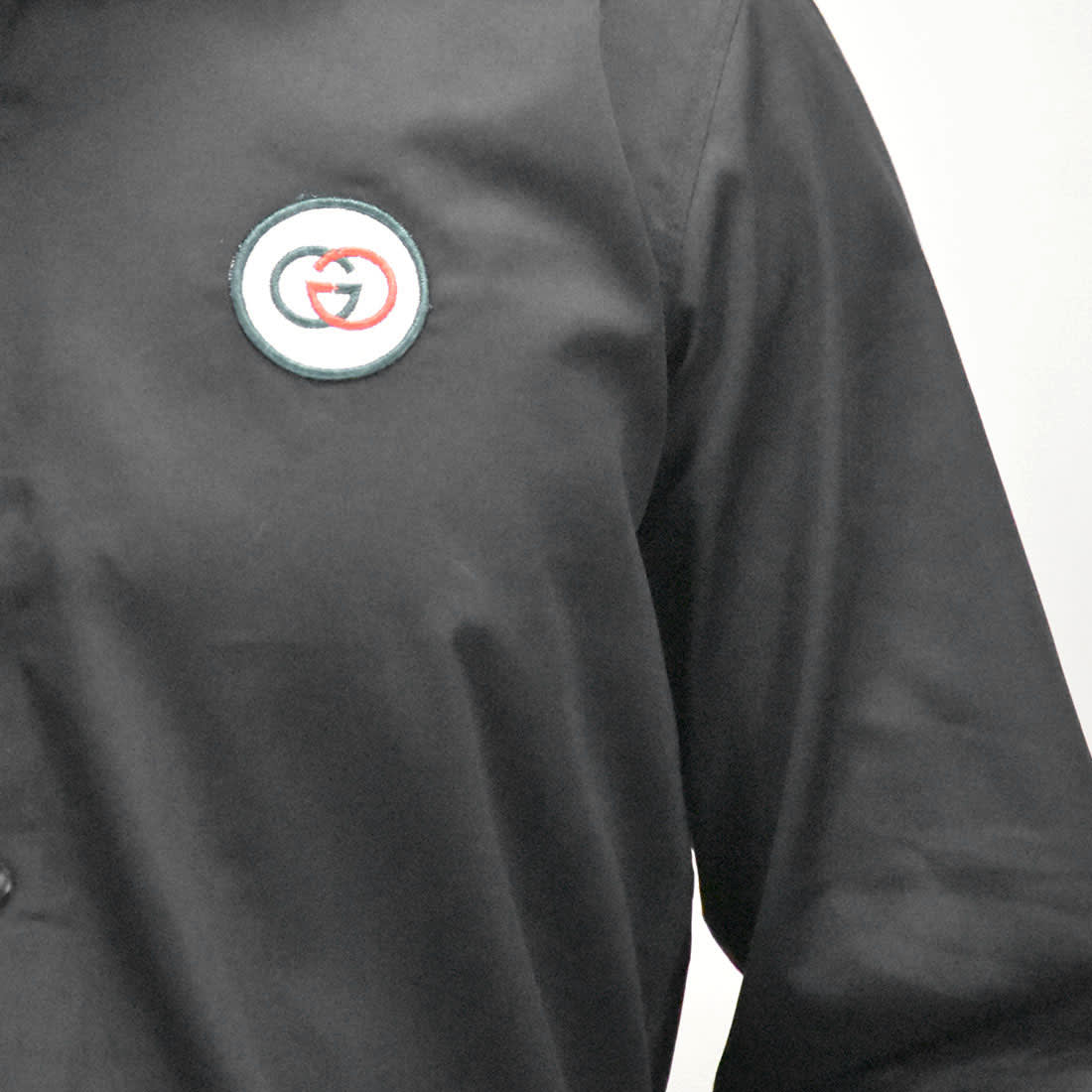 Gucci Embroidered logo Black Premium Shirt-4