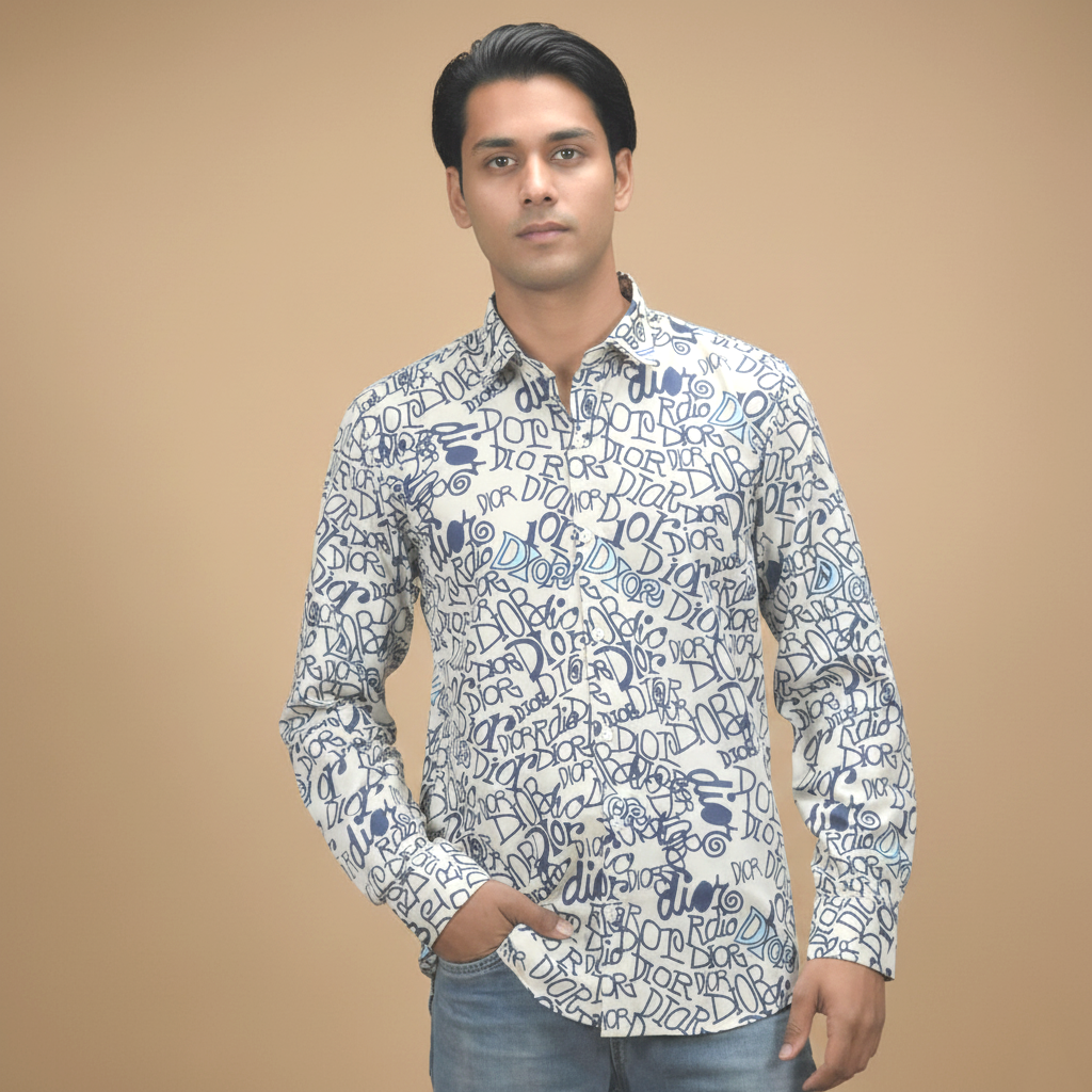 Dior White Premium Quality Shirt-1