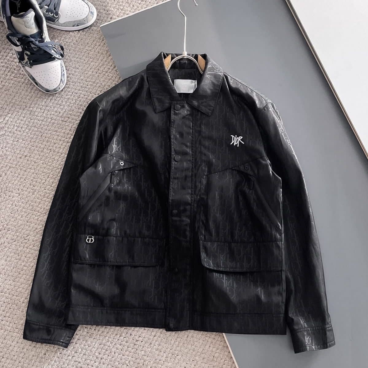 Christian Dior Black Vintage Hooded Jacket-2