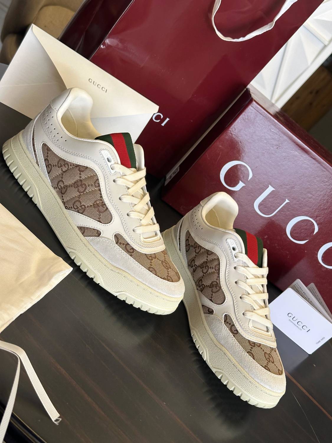 Gucci White Premium Quality Sneakers-2