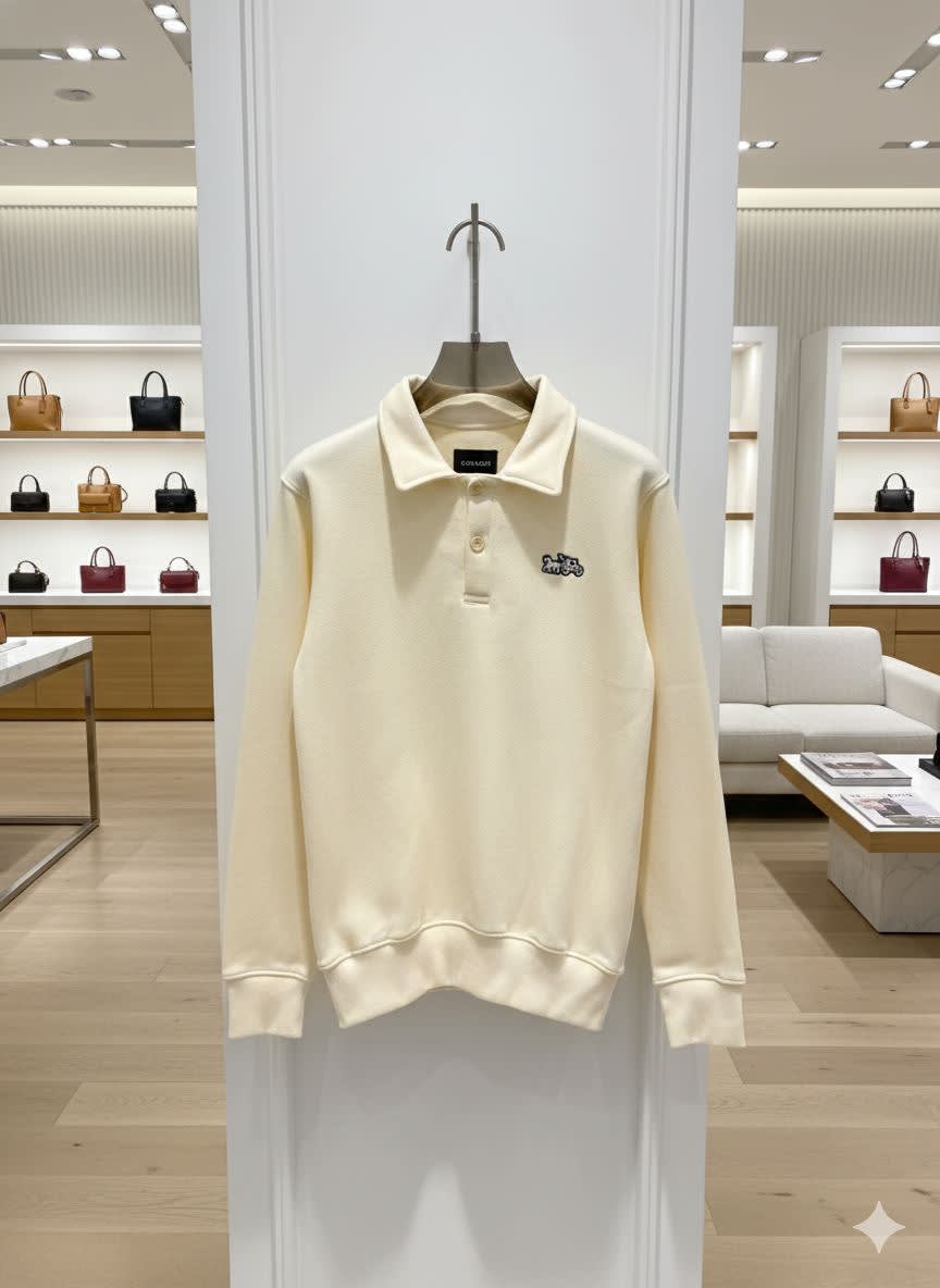 Coach Cream Premium Quality Sweatshirt-1